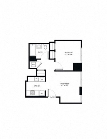 1D floor plan