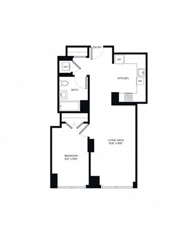 Floor plan layout diagram for 1L