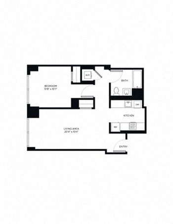 1N floor plan