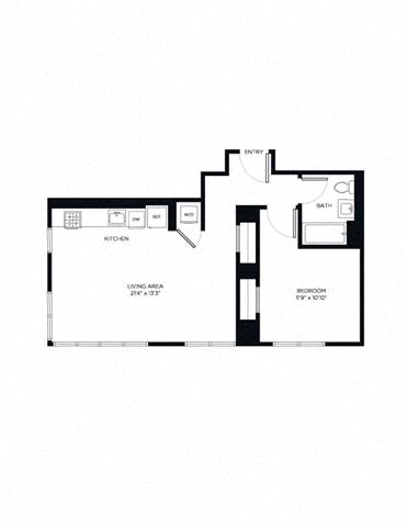 Floor plan layout diagram for 1S