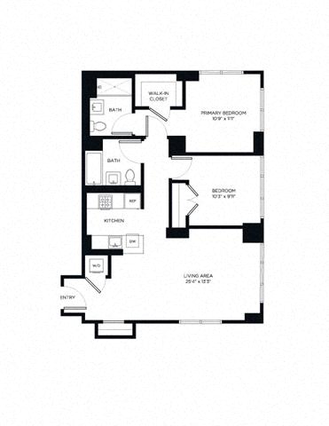 Floor plan layout diagram for 2L