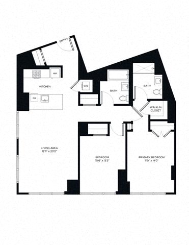 Floor plan layout diagram for 2Q