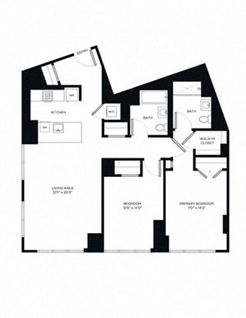 2R floor plan