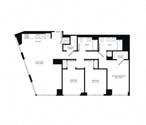 Floor plan layout diagram for 3C