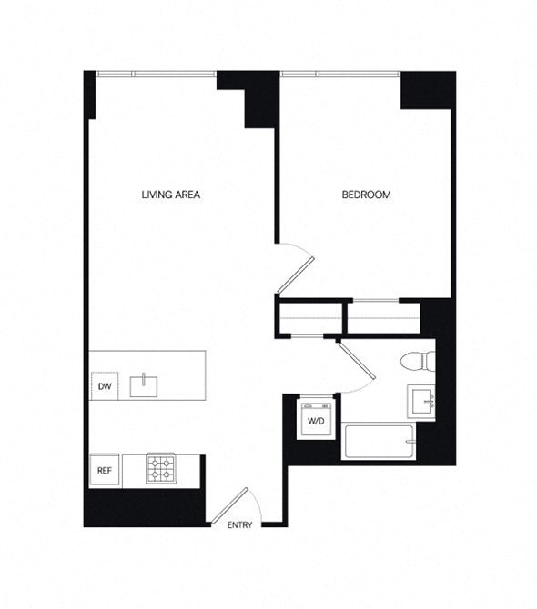 Floor plan layout diagram for 1AB