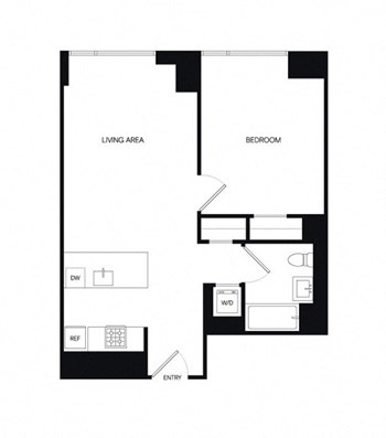 1AB floor plan