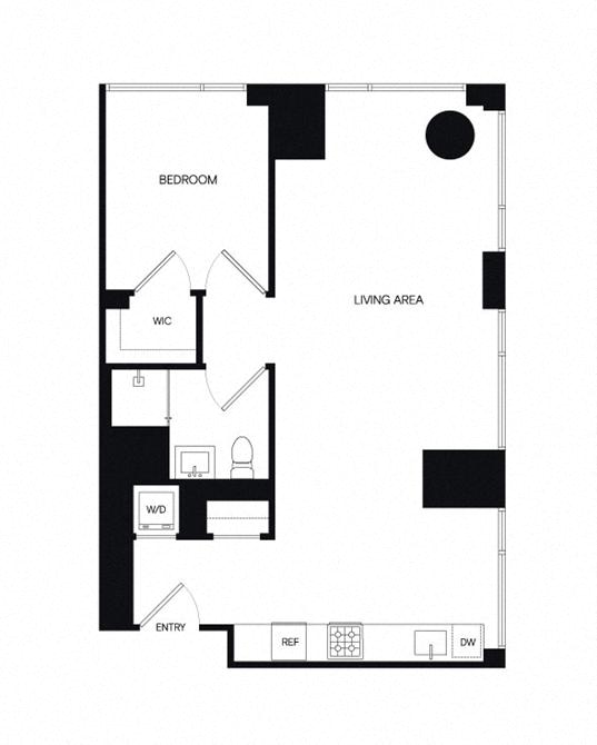 Floor plan layout diagram for 1AJ