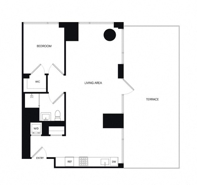 Floor plan layout diagram for 1AK