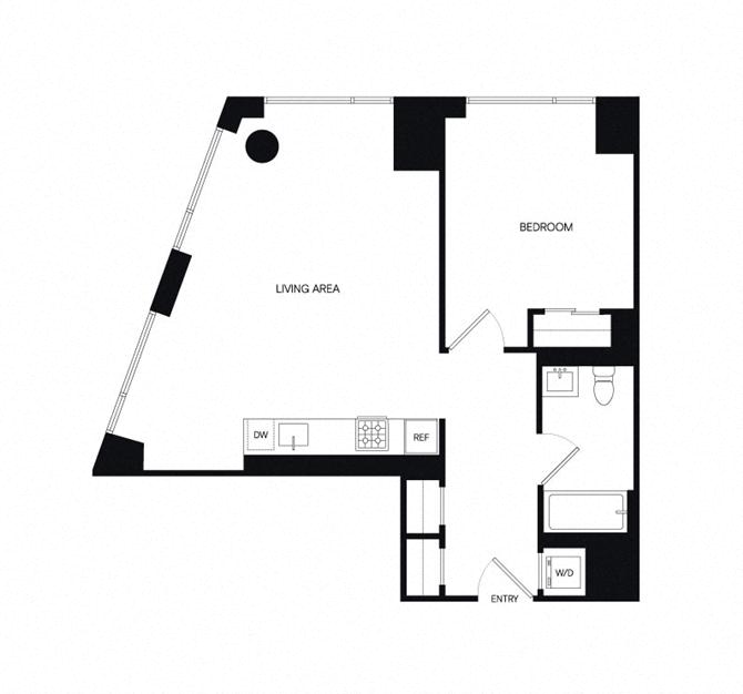 Floor plan layout diagram for 1AV