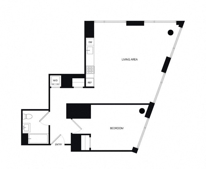 Floor plan layout diagram for 1BC