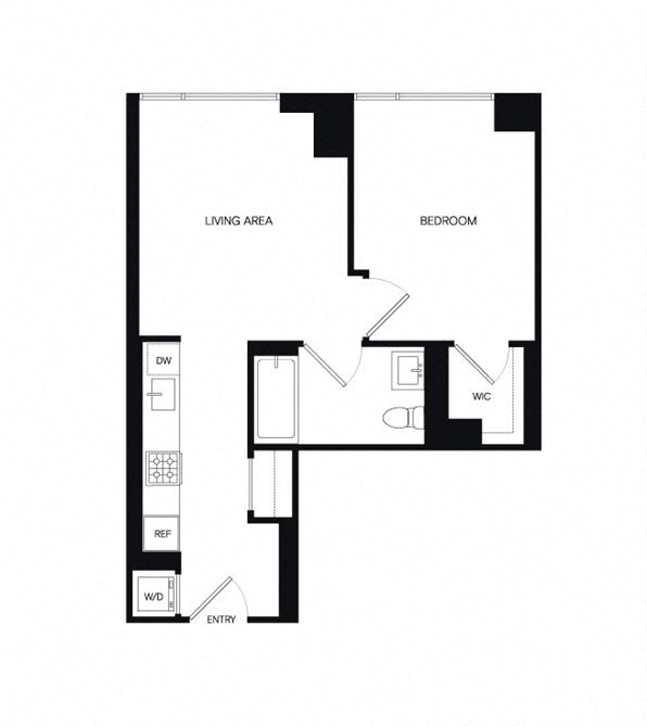 Floor plan layout diagram for 1C