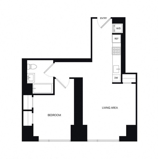 Floor plan layout diagram for 1L