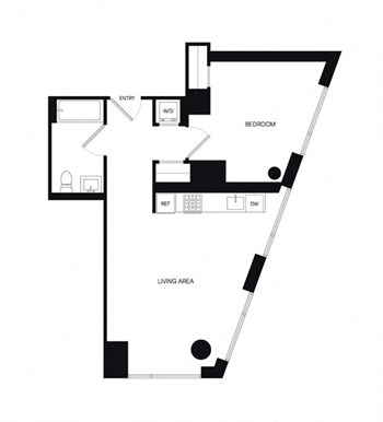 1T floor plan