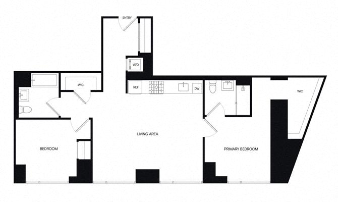 Floor plan layout diagram for 2AC