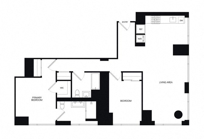 Floor plan layout diagram for 2AJ