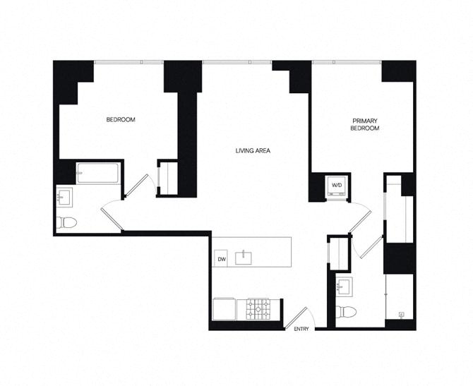 Floor plan layout diagram for 2S