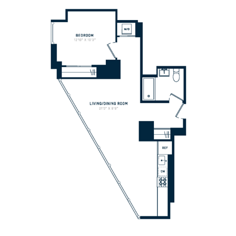 Floor plan layout diagram for 1AG