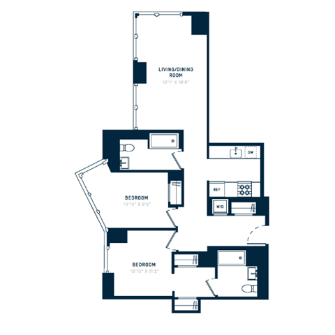 Floor plan layout diagram for 2L