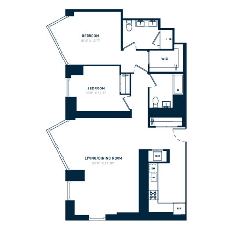 Floor plan layout diagram for 2Z