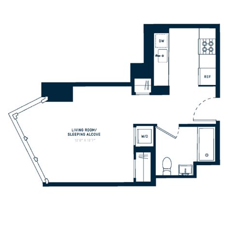 Floor plan layout diagram for SB