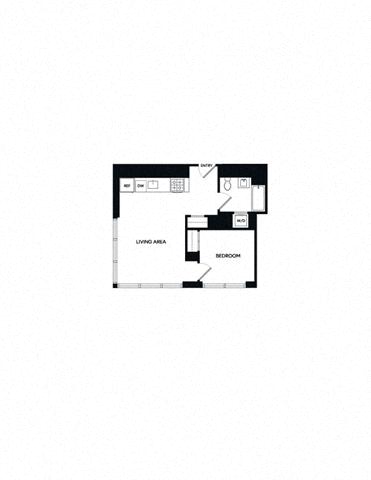 Floor plan layout diagram for 1F