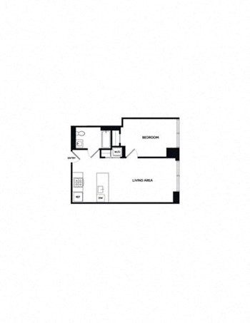 1P floor plan