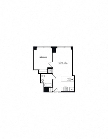 1W floor plan