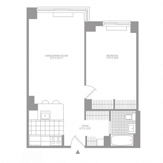 Floor plan layout diagram for 1AA Renovation 2