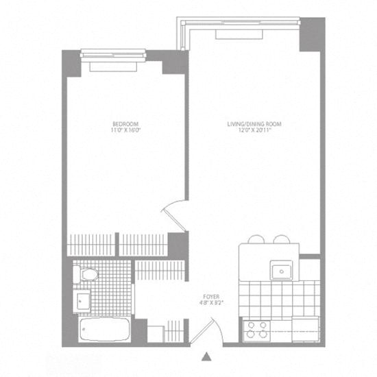 Floor plan layout diagram for 1AD