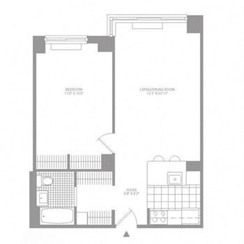 1AE floor plan