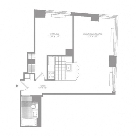 Floor plan layout diagram for 1AH Renovation 2