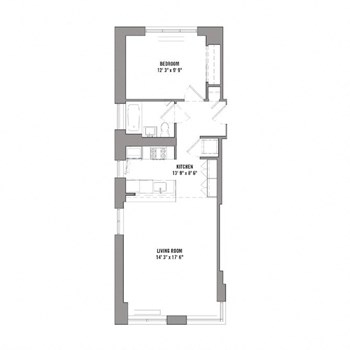 1H floor plan