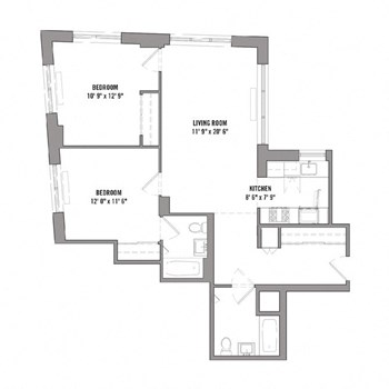 2E floor plan