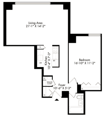 1G floor plan