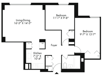 2C floor plan