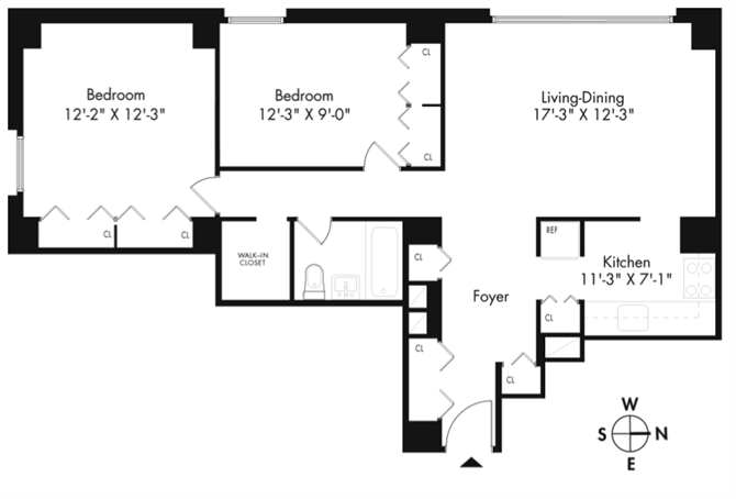 Floor plan layout diagram for 2D Renovation 2