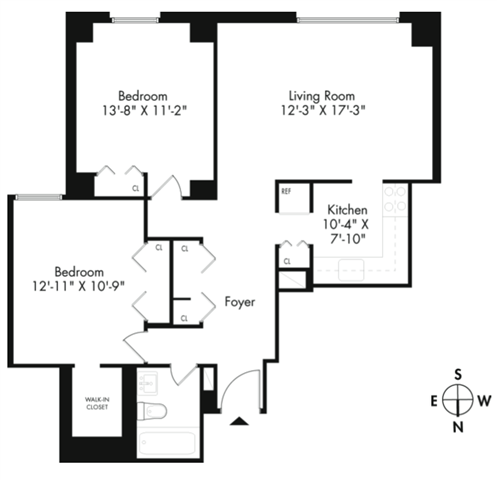 Floor plan layout diagram for 2E Renovation 5