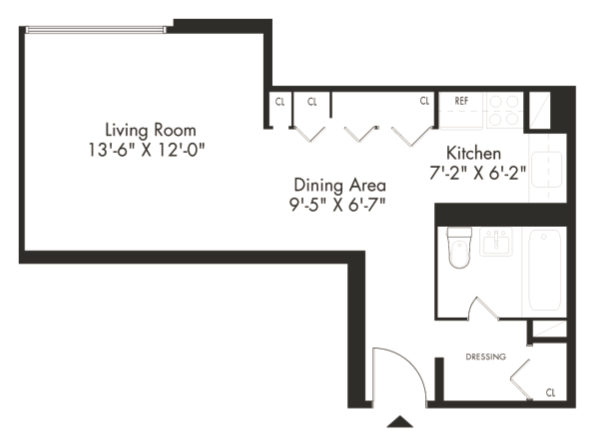 Floor plan layout diagram for 0A