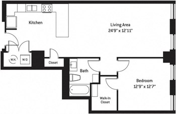 1H floor plan