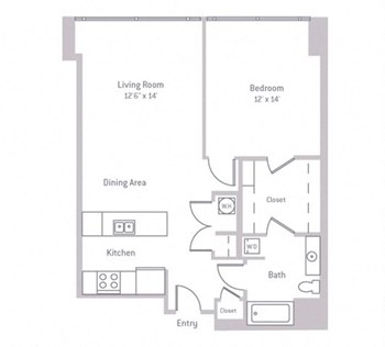 1D floor plan