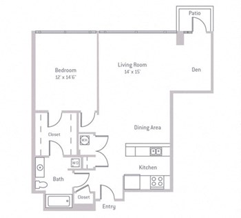 1H floor plan