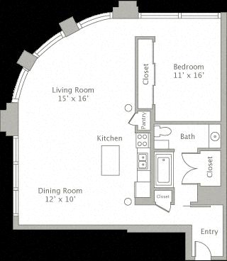 Floor plan layout diagram for 1AD