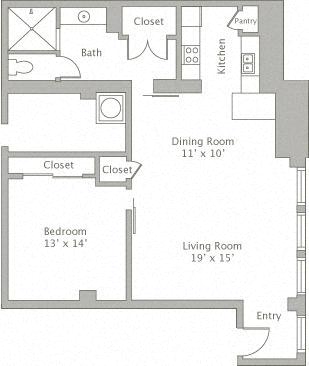 Floor plan layout diagram for 1AG