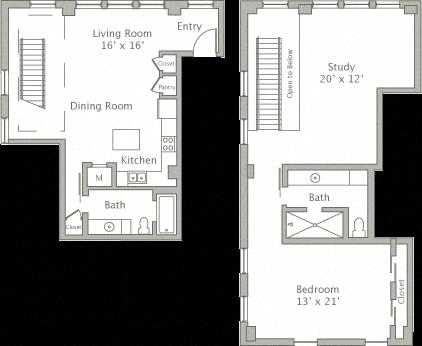 Floor plan layout diagram for 1AN