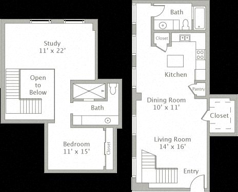 Floor plan layout diagram for 1AP
