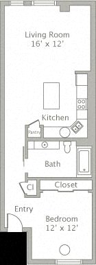 Floor plan layout diagram for 1L