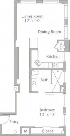 1M floor plan
