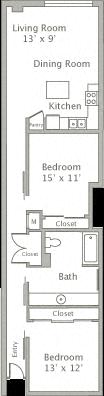 Floor plan layout diagram for 2A