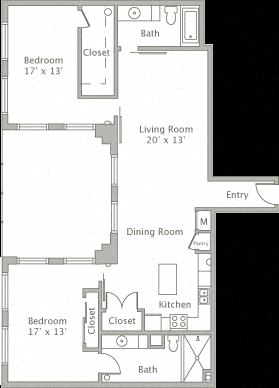 Floor plan layout diagram for 2F