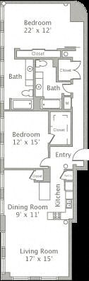 2K floor plan